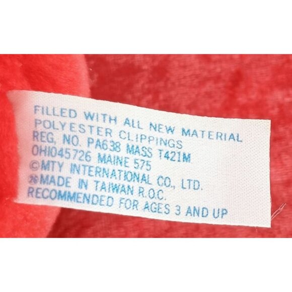 MTY International Red‎ Plush Devil Toy With "Kiss Me Im Yours" Heart Feet - Picture 6 of 6